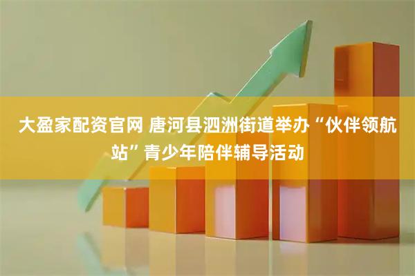 大盈家配资官网 唐河县泗洲街道举办“伙伴领航站”青少年陪伴辅导活动
